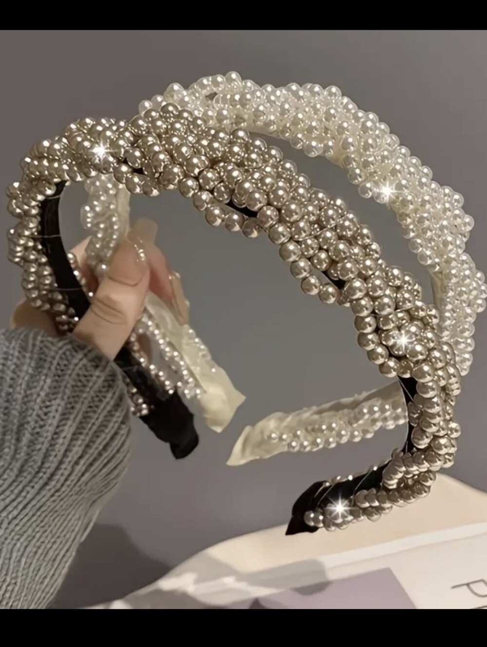 2 Pearl Headbands